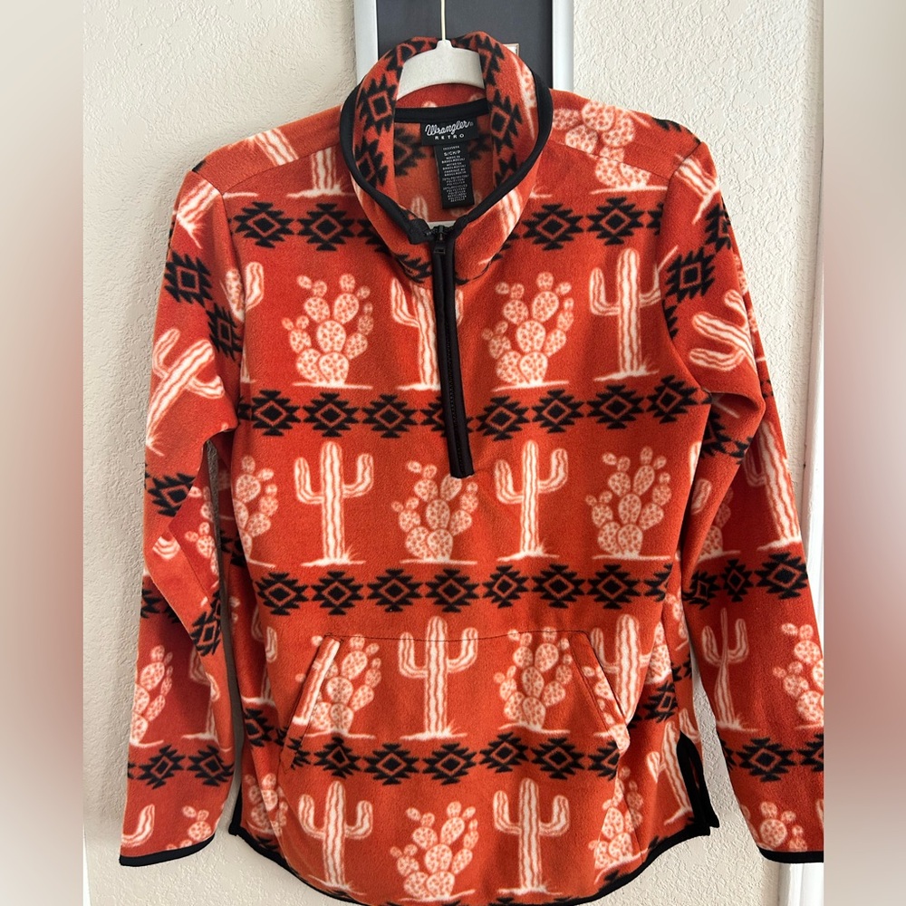 WRANGLER WOMEN'S ORANGE CACTUS SHERPA
